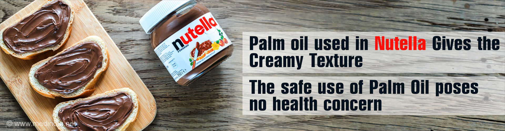 Nutella Contains Palm Oil but Poses No Cancer Risk