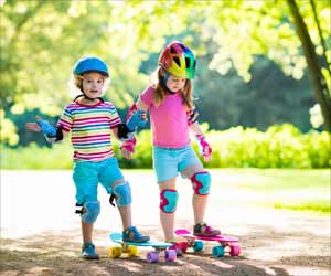 Wearing a Helmet When on Wheels Can Protect Kids from Head Injuries