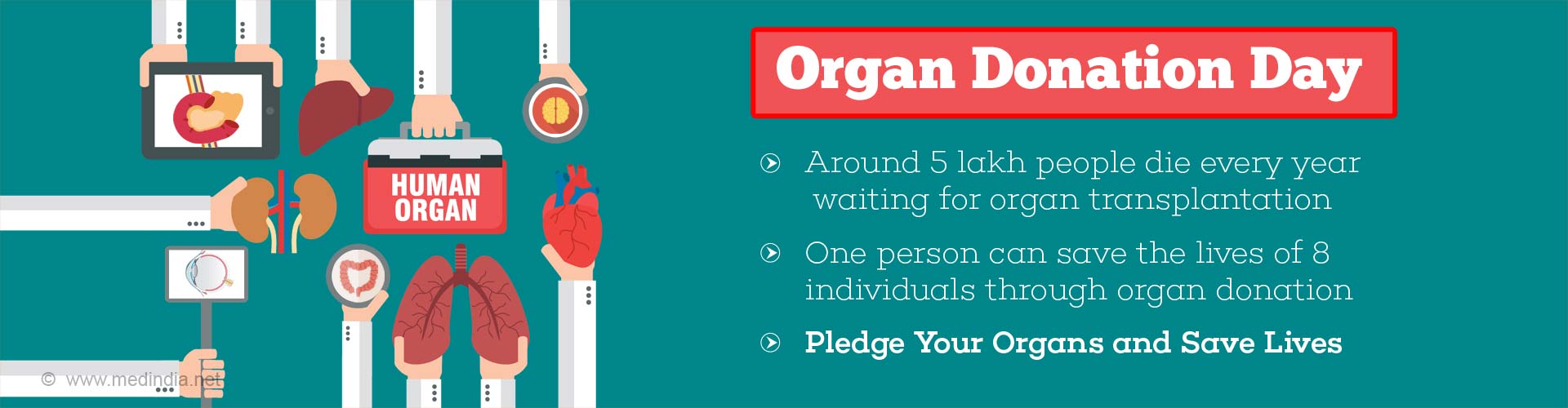 Organ Donation Day Pledge To Donate Your Organs and Save Lives