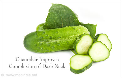 Cucumber – Remedy for  Dark Neck