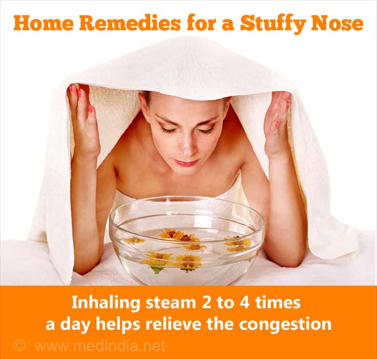 Home Remedies for Stuffy Nose / Congested Nose / Blocked Nose