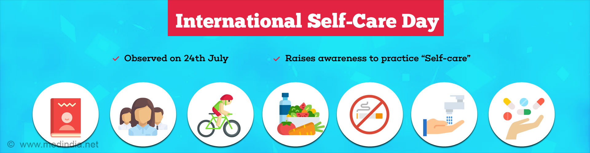 International Self-Care Day is 24 July - ‘Feel Good, 7/24’