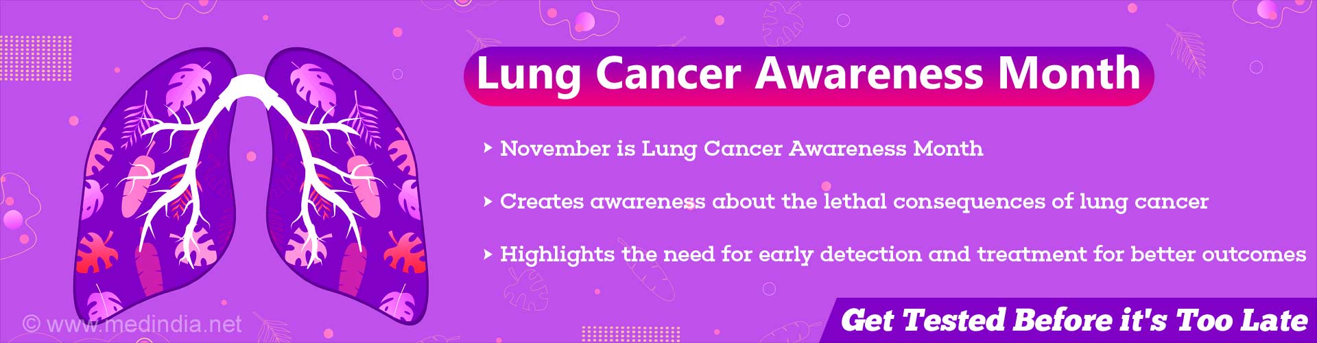 Lung Cancer Awareness Month: Be Aware – Better To Be Safe Than Sorry!