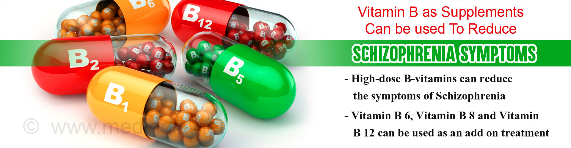 B Vitamins Can Reduce Schizophrenia Symptoms