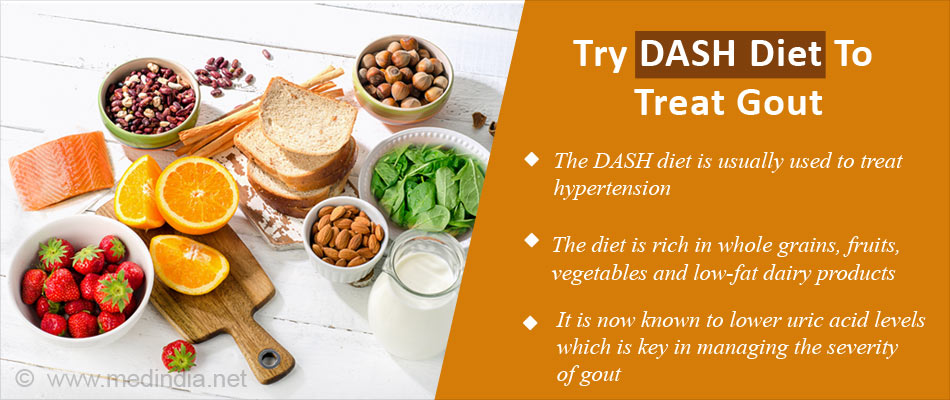 anti hypertension dash diet may reduce the risk of gout