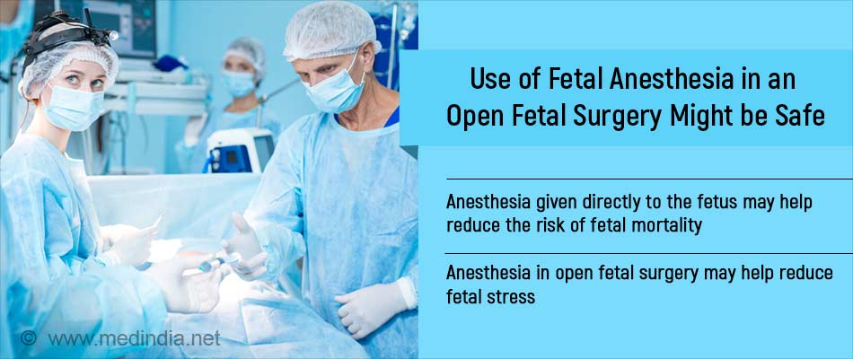 Use Of Anesthesia On The Fetus In An Open Fetal Surgery Might Be Safe