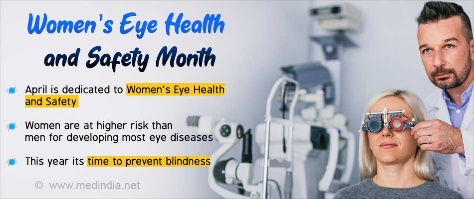 April Is Women's Eye Health And Safety Month