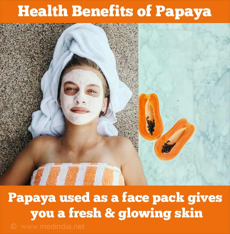 Papaya Used As Face Pack