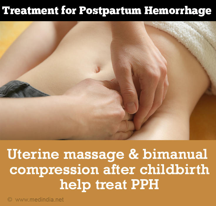 Uterine Massage & Bimanual Compression after Childbirth Help Treat Postpartum Hemorrhage