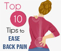 Top 10 Tips to Ease Back Pain - Infographic